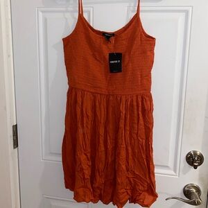 Forever 21 Burnt Orange Dress